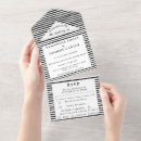 Recherche de black and white mariage invitations Rayures