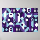 Recherche de formes abstraites art Bleu