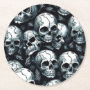 Recherche de crâne humain dessous de verres Halloween