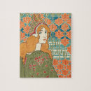 Suche nach vintage frau puzzle Jugendstil