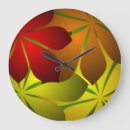 Recherche de feuille rouge horloges Vert