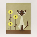 Recherche de siamois chat puzzles Fleurs