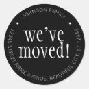 Recherche de vintage address autocollants Nouvelle adresse