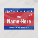 Suche nach politische visitenkarten Kampagne