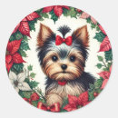 Recherche de vacances de chiot autocollants Xmas