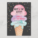 Recherche de crème glacée pastel invitations Fête d'anniversaire
