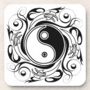 Recherche de yin yang dessous de verres Équilibre