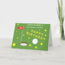 Recherche de boule golf vœux cartes Sport