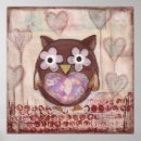 Recherche de hibou kawaii posters Coeur