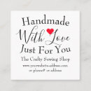 Suche nach etsy visitenkarten Handgefertigt mit liebe