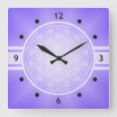 Recherche de symbole spirituel horloges Fleur de vie