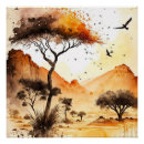 Suche nach african safari poster Aquarell