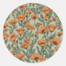 Recherche de coquelicots autocollants Floral