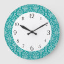 Recherche de de damassé horloges Turquoise