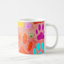 Recherche de empreintes de pattes colorés tasses Piste animale