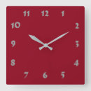 Recherche de rouge foncé horloges Couleur