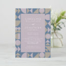Recherche de bleu lavande mariage invitations Élégant