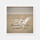 Recherche de toile de jute serviettes Élégant