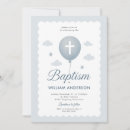 Recherche de croisé baptême invitations Petit garçon