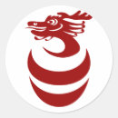 Recherche de rouge dragon autocollants Dragons