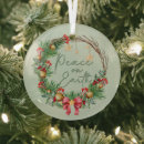 Recherche de paix terre ornements Noël