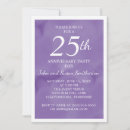 Recherche de 25ème invitations Violet