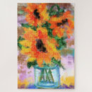 Recherche de peinture abstraite puzzles Fleurs