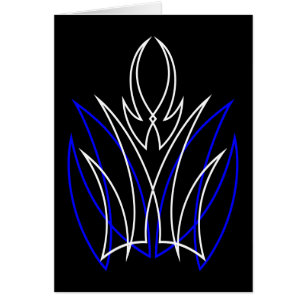 0001 Nadelstreifen Azul-Blanco