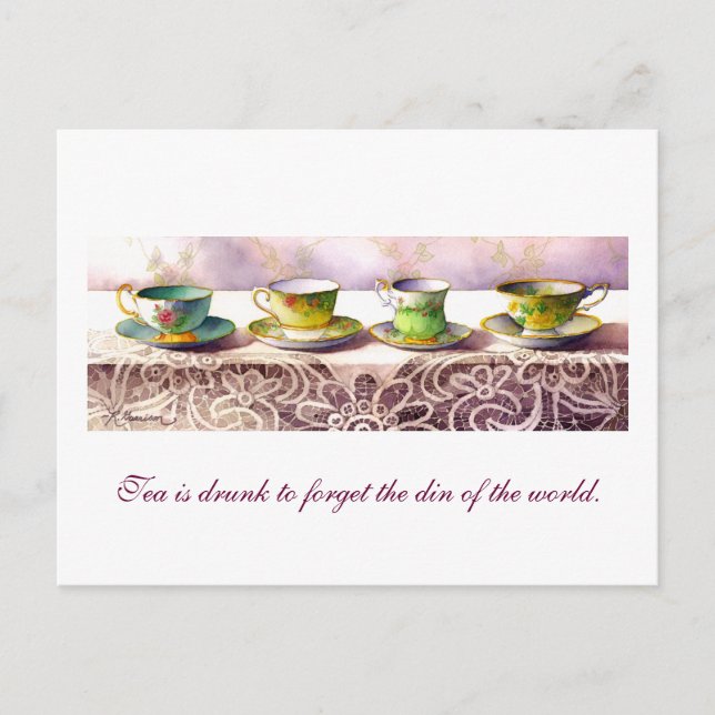0001 Reihe Teacups T'ien Yiheng Postkarte (Vorderseite)