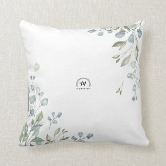 001 Blätter Eukalyptus Greenery Einfach Minimalist Kissen
