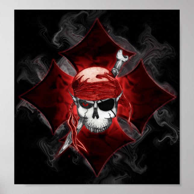 001-Burni'n & Burni'n-001 Pointed-cross Poster (Vorne)