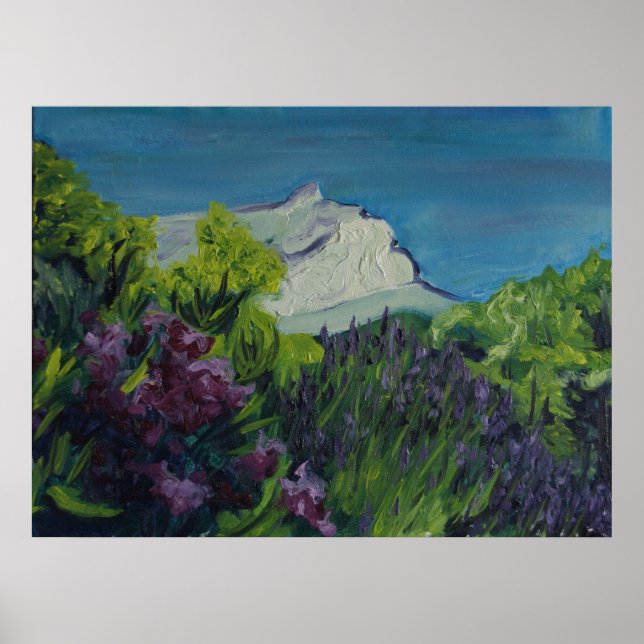 0035-la Ste Victoire im Sommer Poster (Vorne)