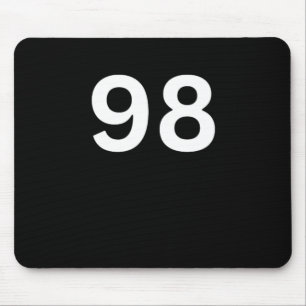 00398 Nummer 98 Achtundneunzig W Mousepad