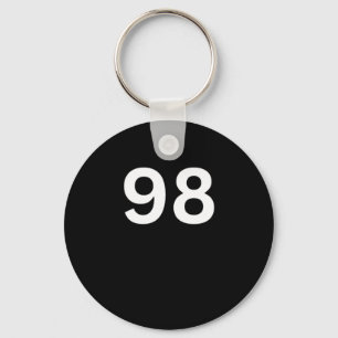00398 Nummer 98 Achtundneunzig W Schlüsselanhänger