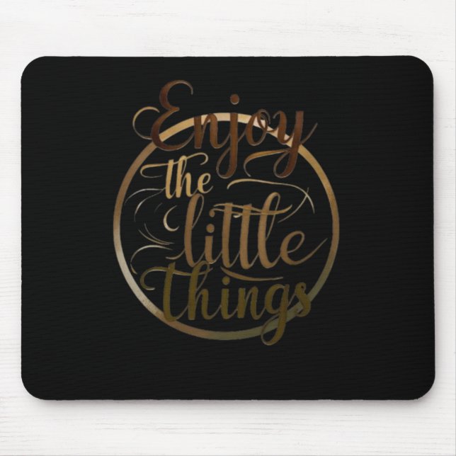 003 Kleinigkeiten genießen Sticker Mousepad (Vorne)