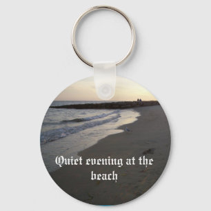 003, ruhiger Abend am Strand Schlüsselanhänger
