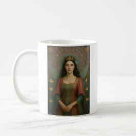 004_A fairy princess in muted rose and teal green. Kaffeetasse