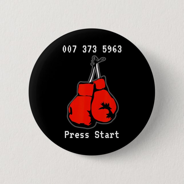 007 373 5963 The Dream Fight Video Game Code Boxin Button (Vorderseite)