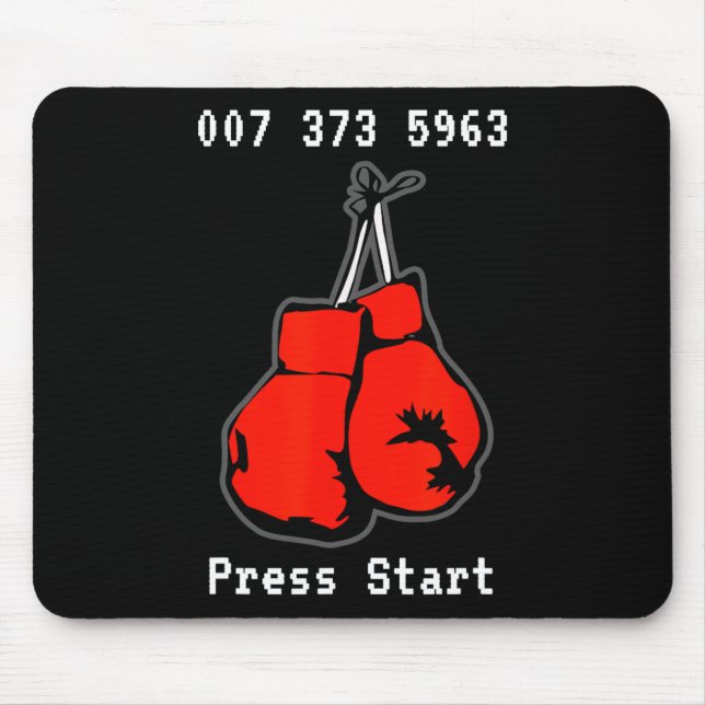 007 373 5963 The Dream Fight Video Game Code Boxin Mousepad (Vorne)