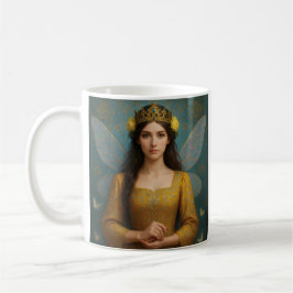 007_A fairy princess in golden yellow. Kaffeetasse