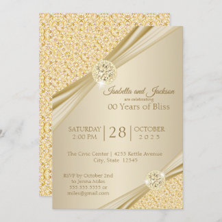 00. Gold-Jubiläum-Design Einladung