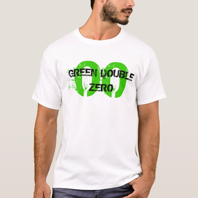 00, GRÜNES DOPPELZERO T-Shirt (Vorderseite)