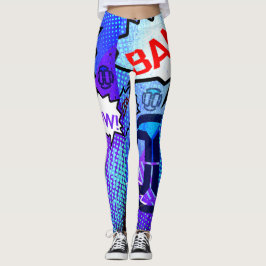 00 LVL-Comic-Leggings Leggings