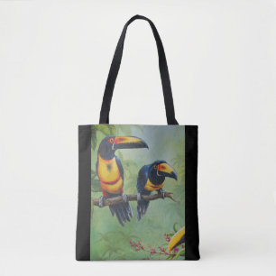0108 - Tropical Bird Tote Bag Tasche