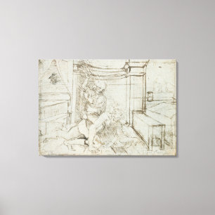 01147 Ludwig Wilhelm, Zählung von Baden, 1705 Leinwanddruck