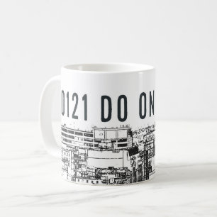 0121 TUN Sie EIN und Birminghamcityscape auf Tasse