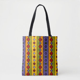 0124 - Motif de diamants - Sac fourre-tout