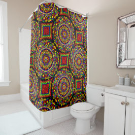 0129 - Mandala Pattern - Duschvorhang