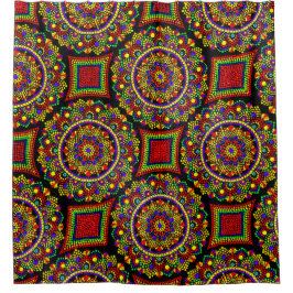 0129 - Mandala Pattern - Duschvorhang