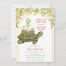 012 Kupfer Orange Garten Tee Schildkröte Babyparty